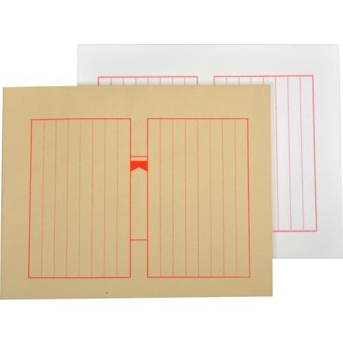 100sheets/lot Letter Paper Chinese Calligraphy Paper Papel Arroz Calligraphy Competition Special Ripe Xuan Paper Stationery