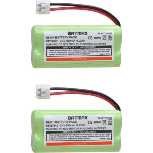 2Pcs BT184342 BT284342 (Ends number 4342, not 3342) Cordless Phones for AT&T VTech BT18433 BT28433 BT1011 BT1018 BT1022 BT1031