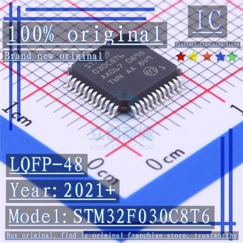 2021+ 100% Brand new original 1PCS-5PCS STM32F030C8T6 LQFP-48 Microcontroller chip