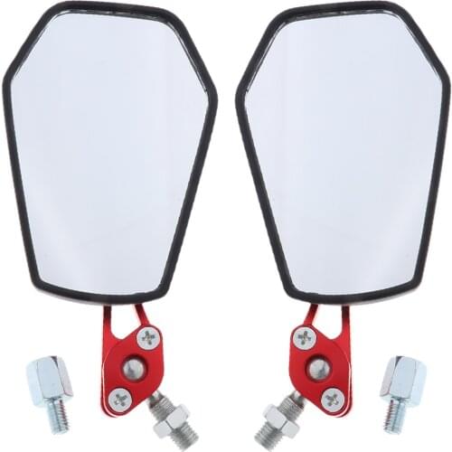 2x Metal Rear View Race Mirrors Handle Bar Mount Clamp for Yamaha Motorbikes
