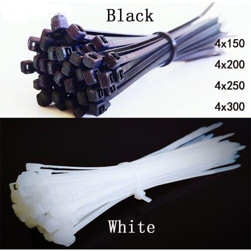 4mm width 150mm/200mm/250mm/300mm cable ties with spray painting self-lock tie zip wrap exhaust heat straps induction pipe