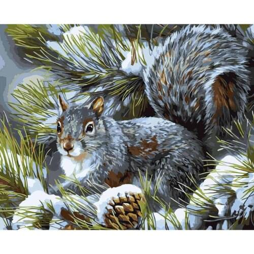 40x50cm Frameless Painting By Numbers Animals PicturesBy Numbers Home Decoration DIY minimalism Style Modern Wall Art picture