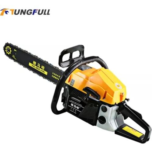 7000w 14300rpm 20'' Gas Chainsaws 75CC 2-Stroke Petrol Gasoline Chain Saw 58 Double Sweep Cylinder Transparent Fuel Tank