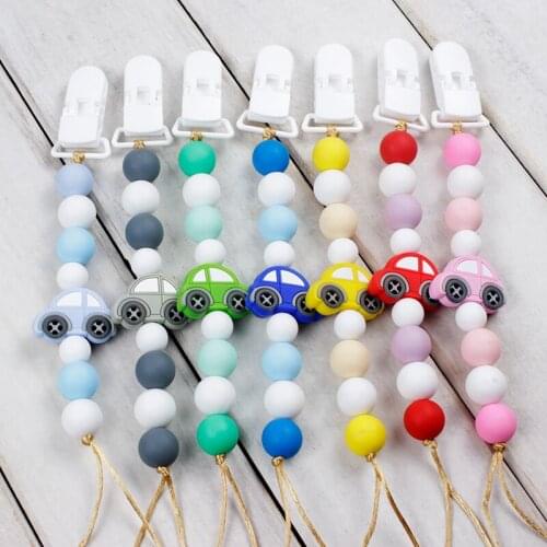 Baby Pacifier Clip Chain Silicone Holder Soother Pacifier Clips Leash Strap Nipple Holder For Infant Nipple Bottle Clip Chain