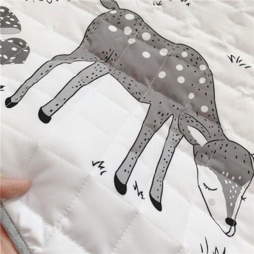 Cartoon Animal Printing Baby Play Mat Newborn Infant Crawling Blanket Round Floor Carpet Rugs Props Kids Room Nursery Decor