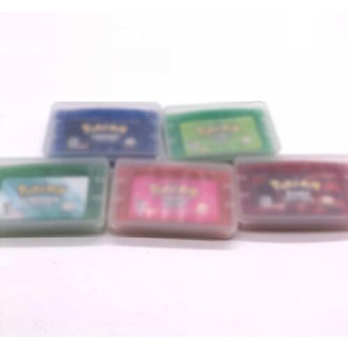 For GBA Game Cartridge Card Poke mon Game Card Firered/Leafgreen/Emerald/Ruby/Sapphire Version for Gameboy Advance