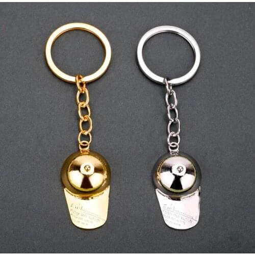 Dongsheng Sporty Baseball Cap Keychains Vintage Metal Jewellery Charm Hip hop Key chain Bag Key Accessories -50