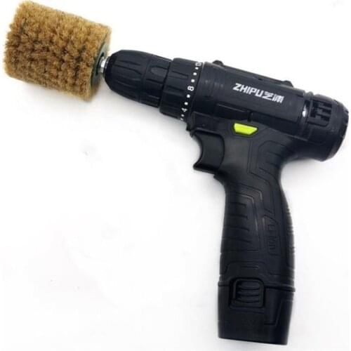 Electric Brush Drill Brushes Portable Hand Held Electric Brush Decoration Tool Accessories Multifunction Polisher Set E12073
