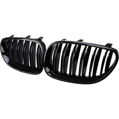 Gloss Black Car Front Kidney Grille Grill for BMW 5 Series E60 E61 M5 520I 535I 550I 2003-2010 Sedan