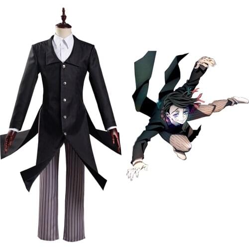 Kimetsu no Yaiba Movie: Mugen Ressha-hen/Demon Slayer Movie: InfinityTrain Enmu Cosplay Costumes Halloween Carnival Suit
