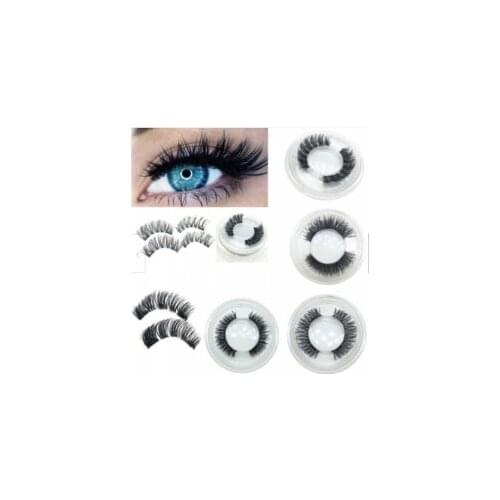 1 Pair 3D Magnetic False Eyelashes Lashes Reusable False Magnet Long Fluffy Dramatic Volume Fake Lashes Makeup Eyelash Extension
