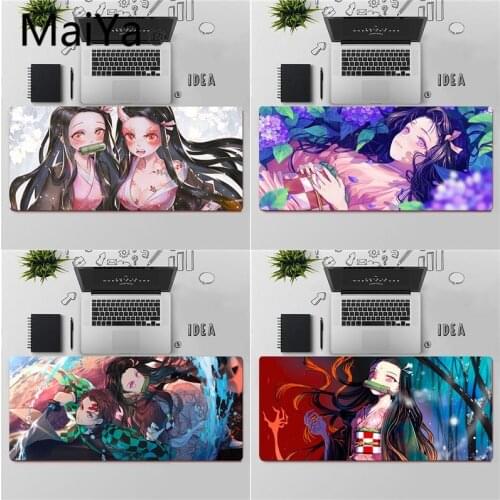 Maiya Top Quality Demon Slayer Nezuko Beautiful Anime Mouse Mat Free Shipping Large Mouse Pad Keyboards Mat
