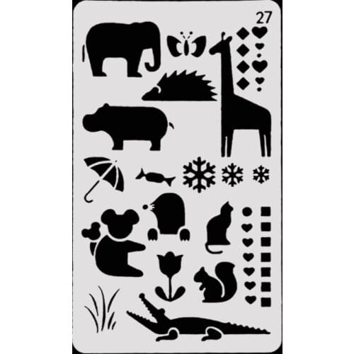 Animal Layering Stencils Drawing Color Spray stencil DIY Scrapbook photo album Decorative Embossing DIY Card Crafts