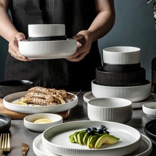 Dishes set home Nordic online celebrity ins wind tableware Japanese creative personality high value plate