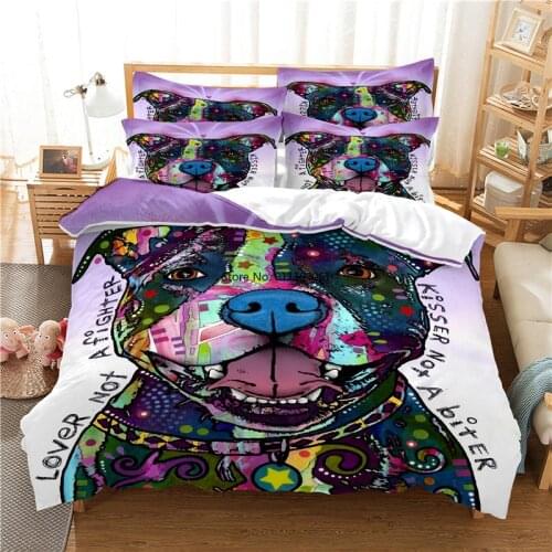 Golden Retriever Bedding Set Colourful Duvet Cover Set 3d Bedding Digital Printing Bed Linen Queen Size Bedding Fashion Design