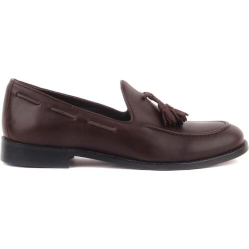 Sail Lakers-Brown Leather Men 'S Casual Shoes