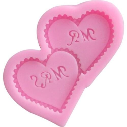 Facemile Heart Shape Bakeware Silicone Molds Fondant Paste Tool Cake Cupcakes Decoration Mould Gift