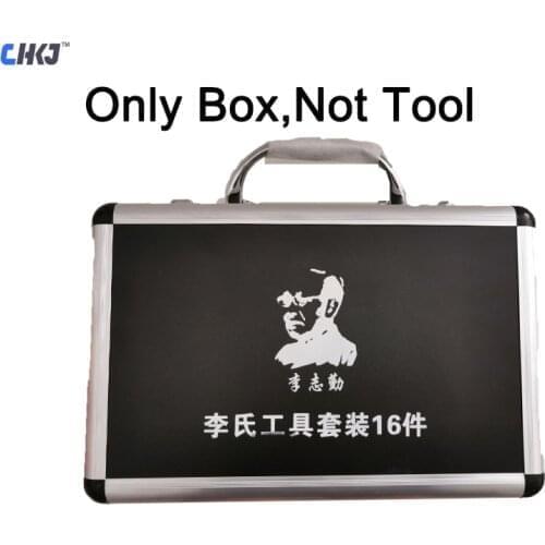 CHKJ Locksmith Tools Original Lishi 2 in 1 Tool Repair Tool Box Storage Case for 16pcs Lishi 2 in 1 and 1pc Lishi Key Cutter