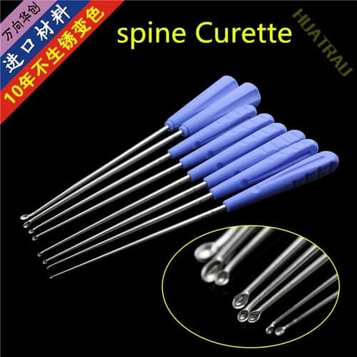 Spinal Orthopedic instrument medical spine cervical vertebra curette lumbar fusion spoon bone scraper take bone Curettage Scoop