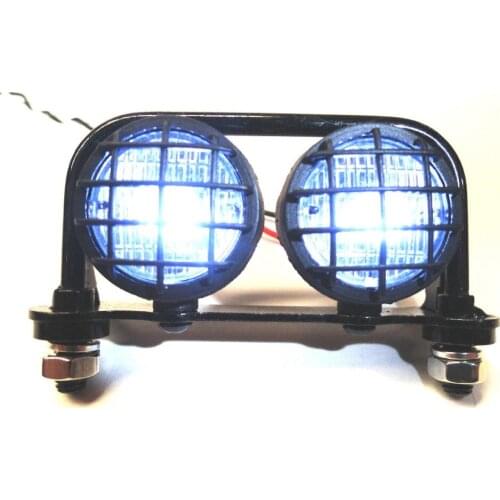 RC Crawler / SC Truck Steel Roll Bar W/ 2 Lights LEDs for 1/10 jjraxxas TRX4 SCX10 Axial #9002 JKMAX ACE-1 CAPO D90 D110