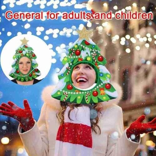 Christmas Hat Performance Headgear Cosplay Role Play Props For New Year Party Merry Xmas Decoration Polyester Christmas Hat