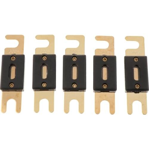 5x NEW Gold Plated 300A ANL Fuse Power Wire 300 AMP Car Boat Electronics