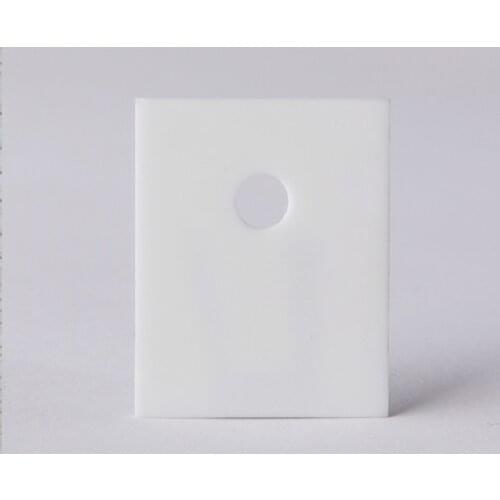 Alumina Ceramic Sheet TO220/247/264 12x18/17x22/18x25/22x28 Thermal Insulation Gasket (With Hole)