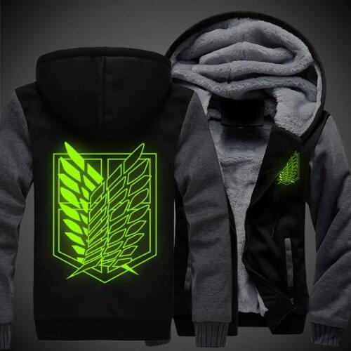 Attack on Titan Shingeki no Kyojin Scouting Legion Cosplay Hoodie Coat Men Women Warm jacket Winter casual hoodies Sweatshirt
