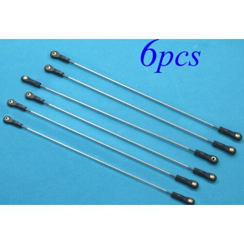 Free Shipping 6PCS 2mm Metal Rod With Universal Ball Ends Length 100/110/120/130/140/150/200/250/300mm