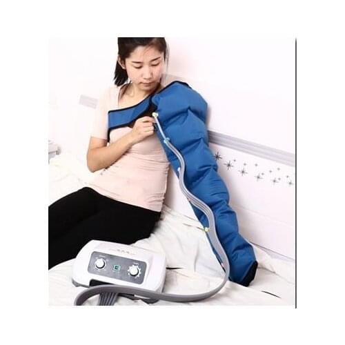 Home pneumatic leg massager for the elderly six chamber air wave pressure leg and foot pressure massager