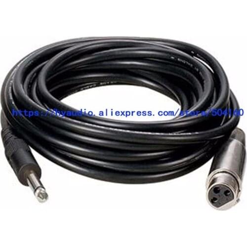 Microphone Wire Cord XLR Female To 6.35MM Jack Male Audio Lead Microphone Cable 5M