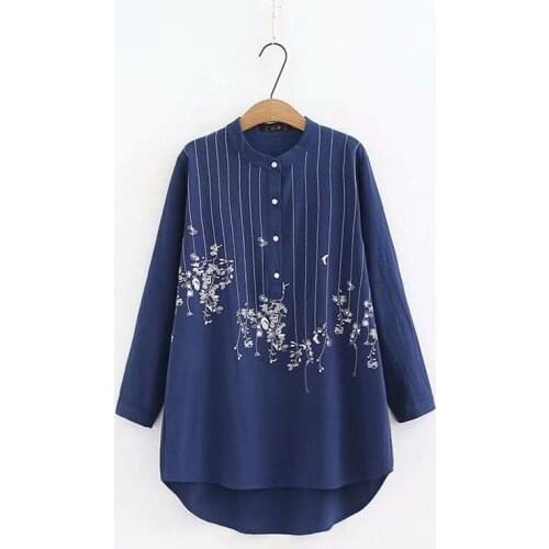 Kimono cardigan women embroidered shirt Japanese outfits streetwear Chinese ladies top summer tops for women 2019 FF1850