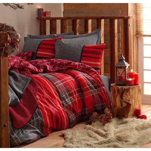 Cotton Box Double Personality Masculine Duvet cover set Santa Gray