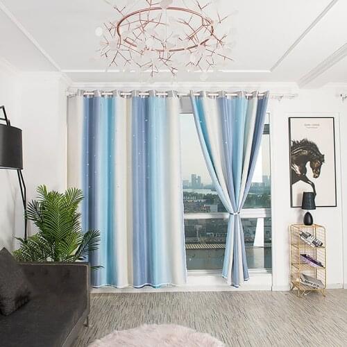 Colorful Rainbow Beautiful Window Curtain for Living Room 3D Blue Pink Polyester Window Treatments Elegant Bedroom Draps