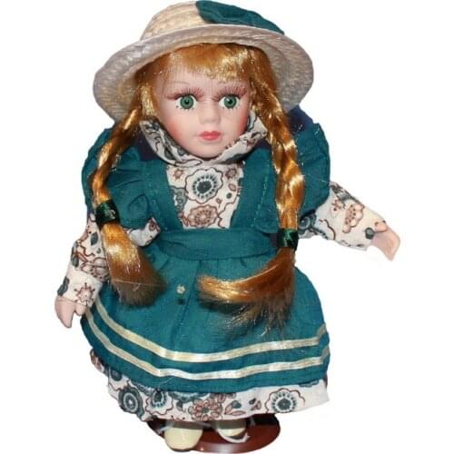 About 20cm Ceramic doll European country style Handmade crafts Best Gift for girl