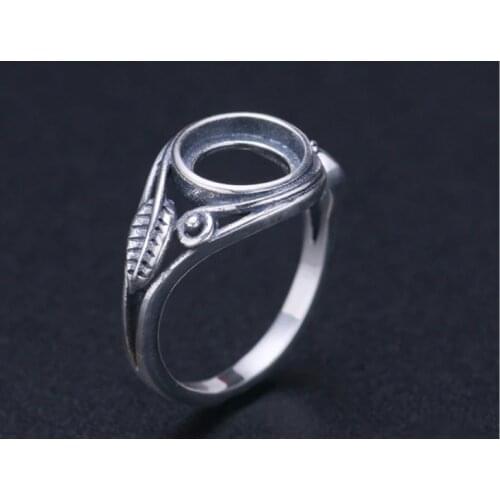 8*8mm 925 STERLING SILVER Semi Mount Bases Blanks base blank Pad VINTAGE rings ring Setting set jewelry gift diy A2181