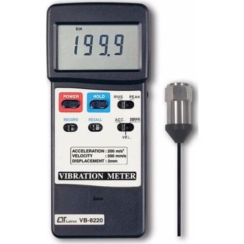Professional Acceleration Velocity Displacement Vibration Meter VB-8220 High Accuracy Vibration Gauge Vibroscope Vibrometer