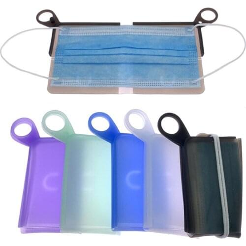 Face Storage Folder Enduring Reusable Silicone Organizer For Disposable Face Foldable Waterproof Storage Clip