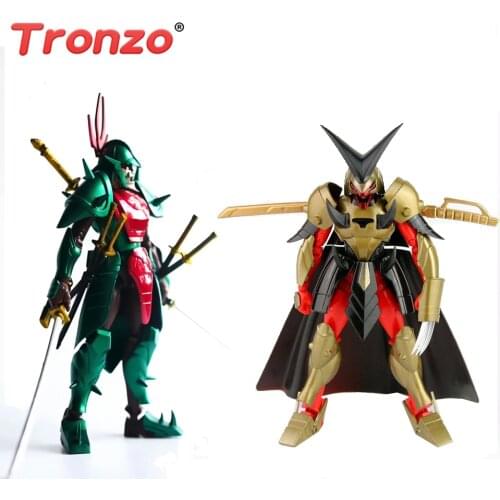 Tronzo Lutoys model Ronin Warriors YoroiDen Samurai Troopers Darkness Demon Poison General PVC Action Figure Model Toys Gifts