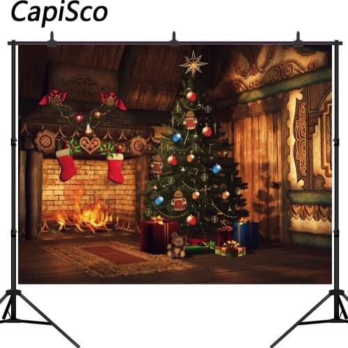 Capisco Christmas Photo background Christmas tree photography background Fond studio photo vinyl Photography backdrop studio