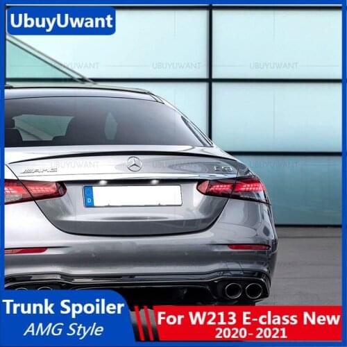 UBUYUWANT Rear Trunk Spoiler For Mercedes-Benz NEW E Class W213 E250 E300 E43 E63 AMG Sedan 4 Door 2020 2021 ABS Boot Lip Wing