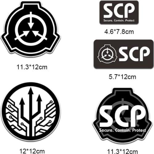 5pcs / set of the SCP foundation sticker Automobile motorcycle helmet skateboard luggage compartment computer PVC sticker