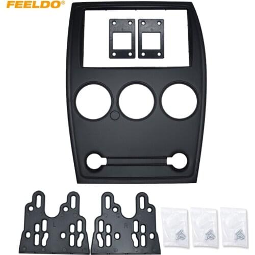 FEELDO Car 2Din Stereo Radio Fascia Frame For CITROEN Elysee 2008-2013 Plate Panel Dash Installation Trim Mount Kit #AM1656