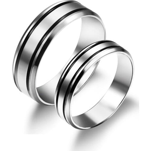 DAFU Stainless steel couple rings wedding ring Free shipping GJ452