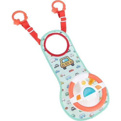 Musical Steering Wheel Toy with Mirror Child Play Center Toys