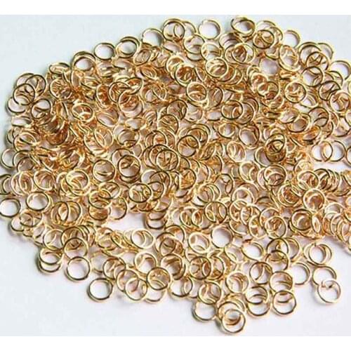 1 Pack/lot Rose Gold Color Single Loop Jump Rings Necklace Split Rings Connectors Fit DIY Jewelry Making Accessories Supplier