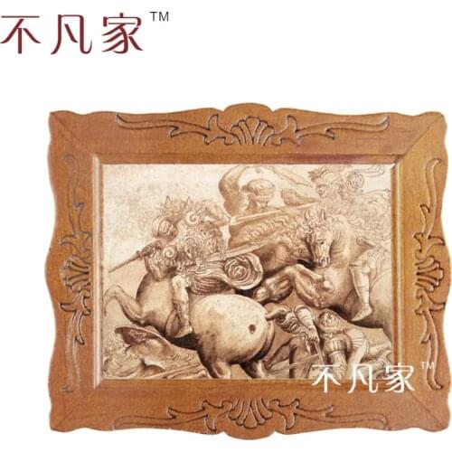 Wholesale Dollhouse 1:12 scale miniature classical ancient warriors oil painting D-12