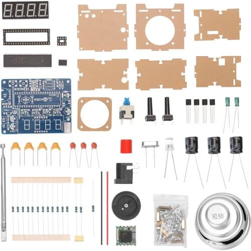 Mini TEA5767 FM Radio Receiver Transparent Shells DIY FM Radio Radio Manufacture Kit DIY Bulk FM Digital Radio