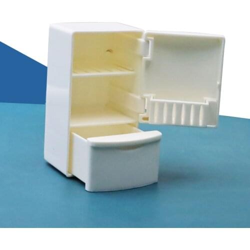 1 Pieces Mini Simulation Refrigerator Miniature Model Doll House