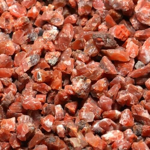100g Natural Red Agate Gravel Onyx Crystal Quartz Rough Stone Minerals Specimens